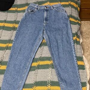 Lee Riders, woman’s vintage mom jeans, acid wash. Size 14 Medium